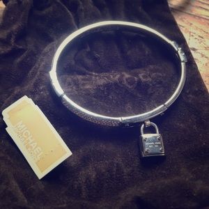 Michael Kors Silver Lock Bracelet